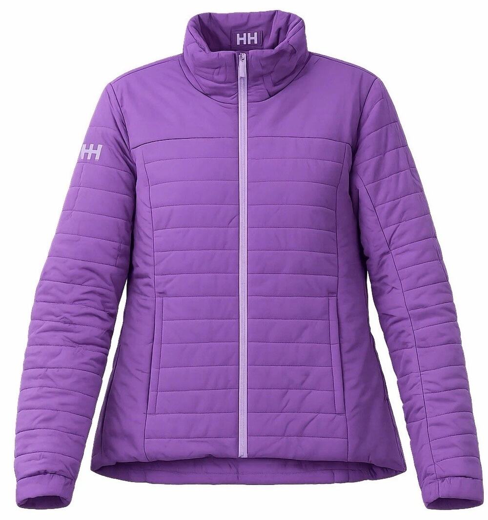 NWOT Women's XL Helly Hansen $190 Crew Insulated Jacket 2.0 Purple Midlayer